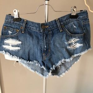Kittenish White Trash Shorts